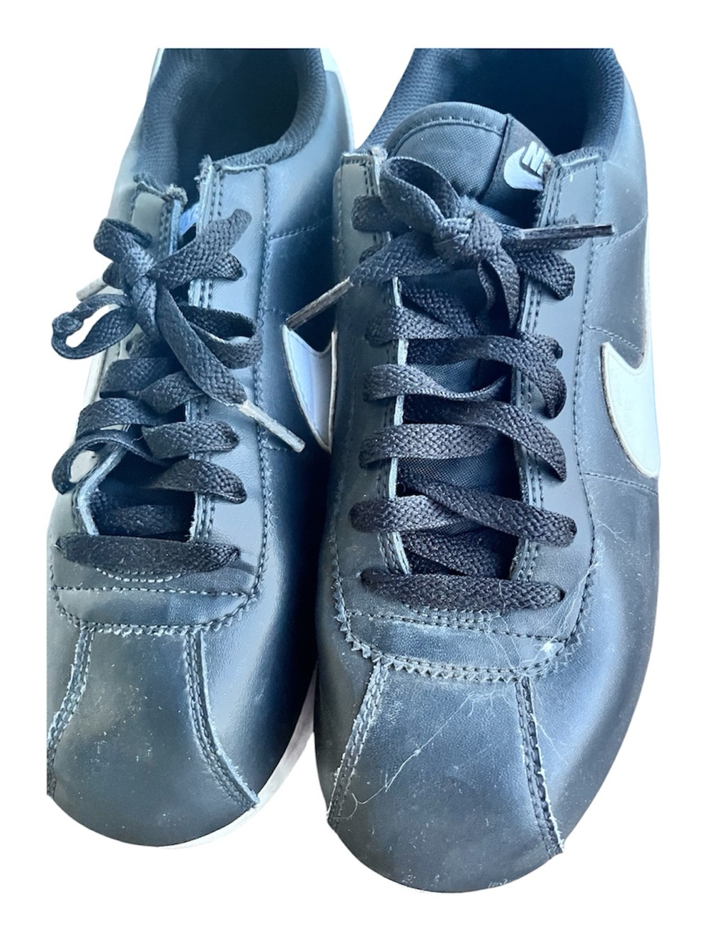 Nike Cortez Black White Sneakers Men’s Size 8 Good Condition - Picture 3 of 4